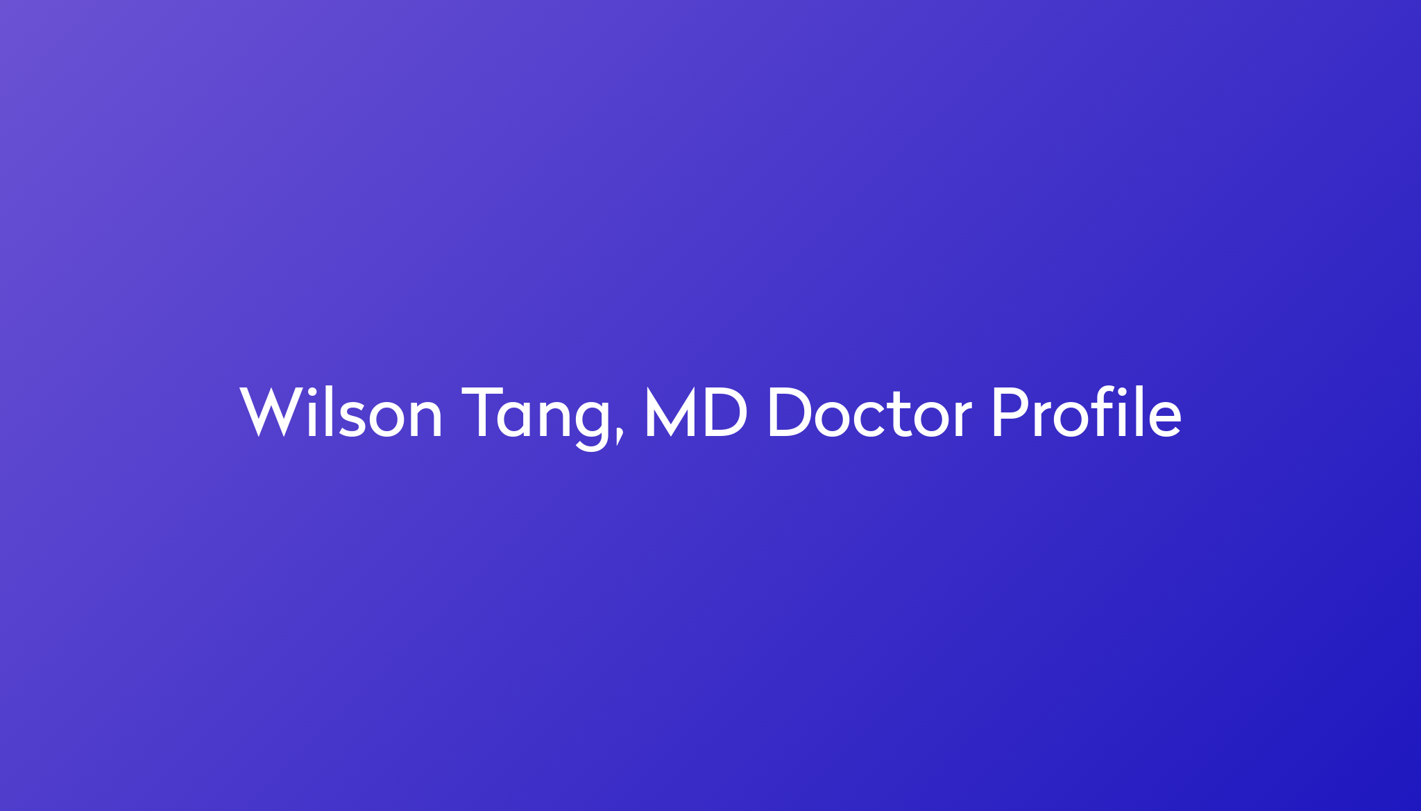 Wilson Tang, MD specializes in Cardiomyopathy at Cleveland Clinic